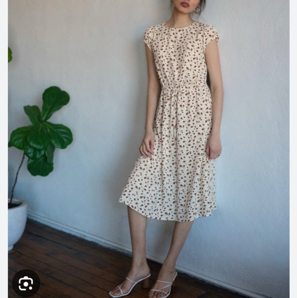 Reformation Mini Rose Rockwell Midi Dress 12 - Picture 2 of 15
